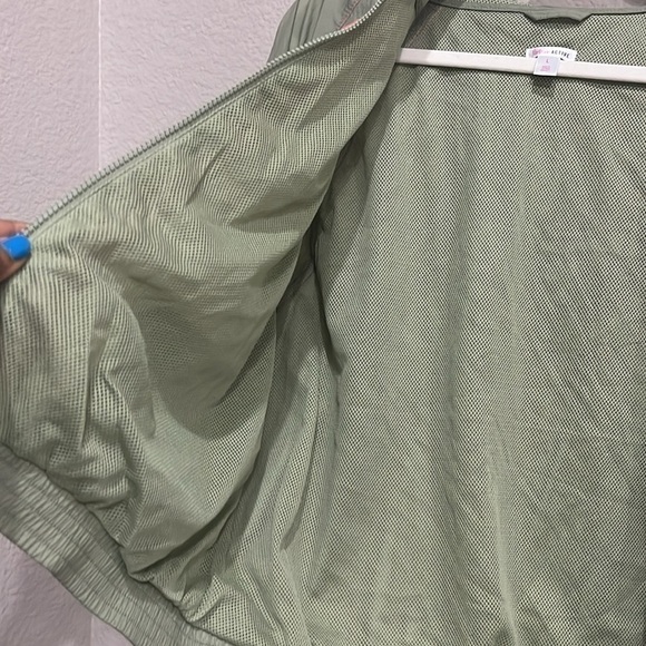 Flirtitude Windbreaker jacket olive green and pink jacket size Large - Picture 13 of 15